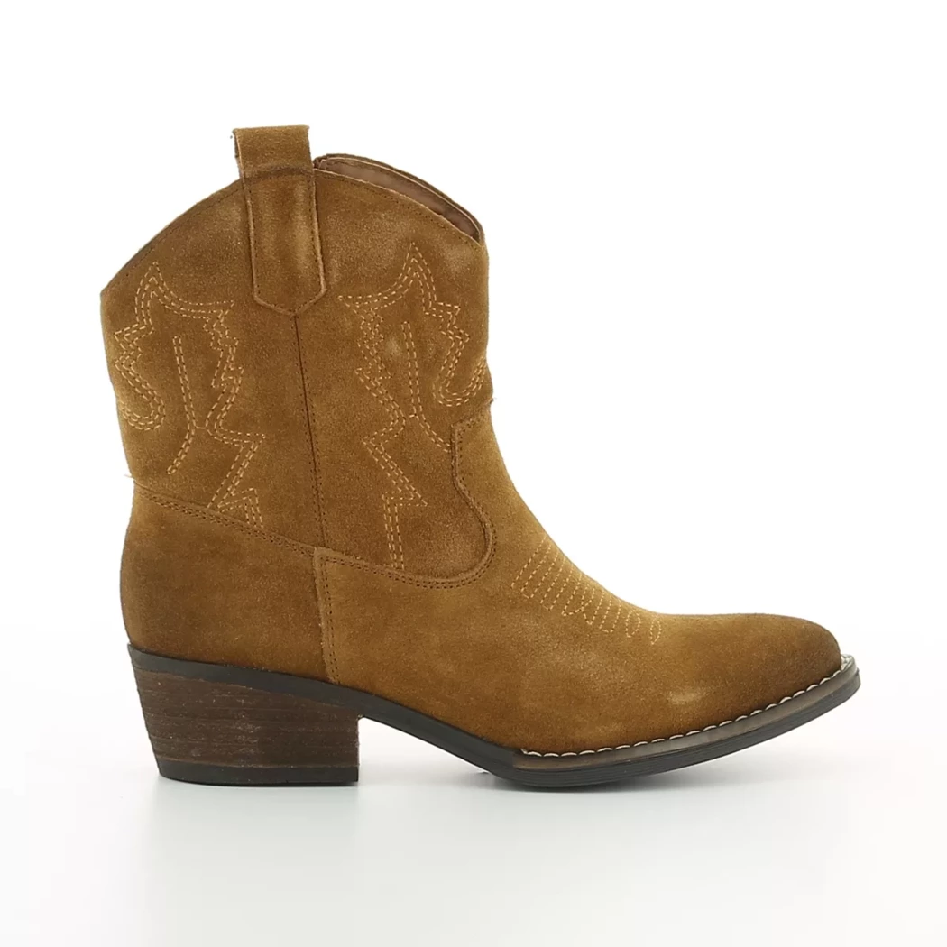 Image (2) de la chaussures Poelman - Boots Cuir naturel / Cognac en Cuir nubuck