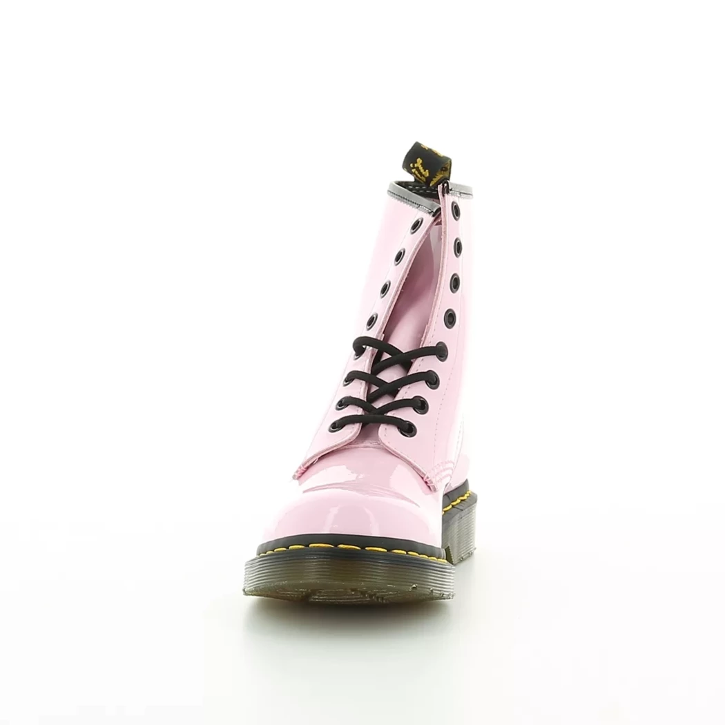 Image (5) de la chaussures Dr. Martens - Bottines Rose en Cuir vernis