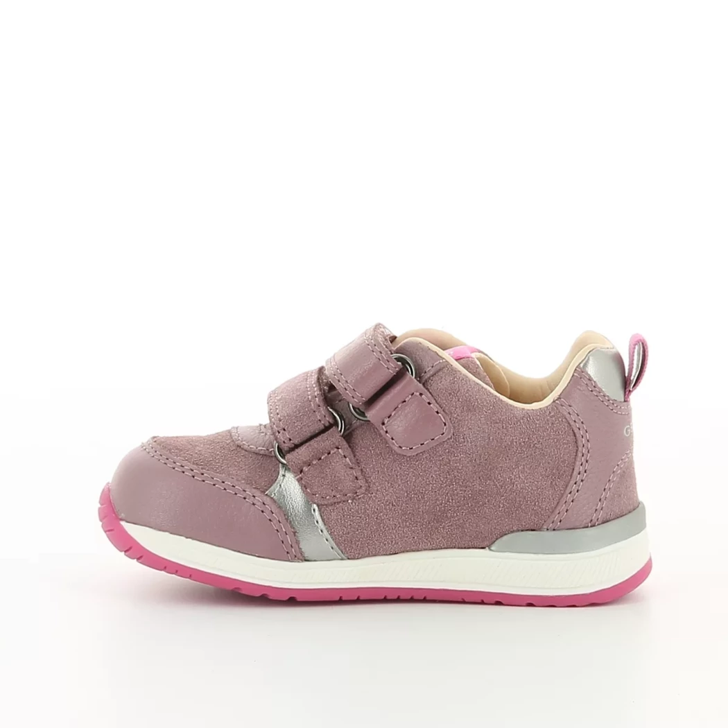 Image (4) de la chaussures Geox - Baskets Rose en Cuir nubuck