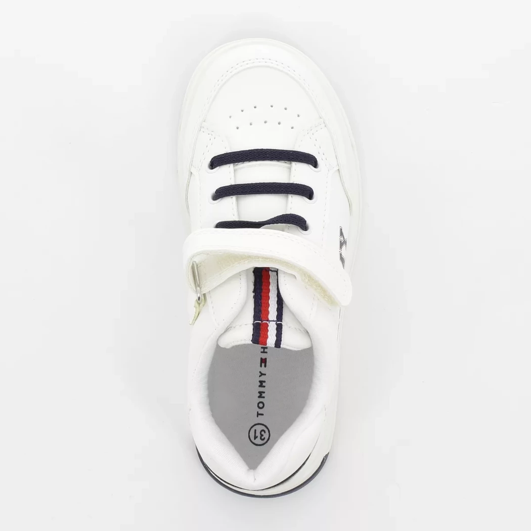 Image (6) de la chaussures Tommy Hilfiger - Baskets Blanc en Cuir synthétique