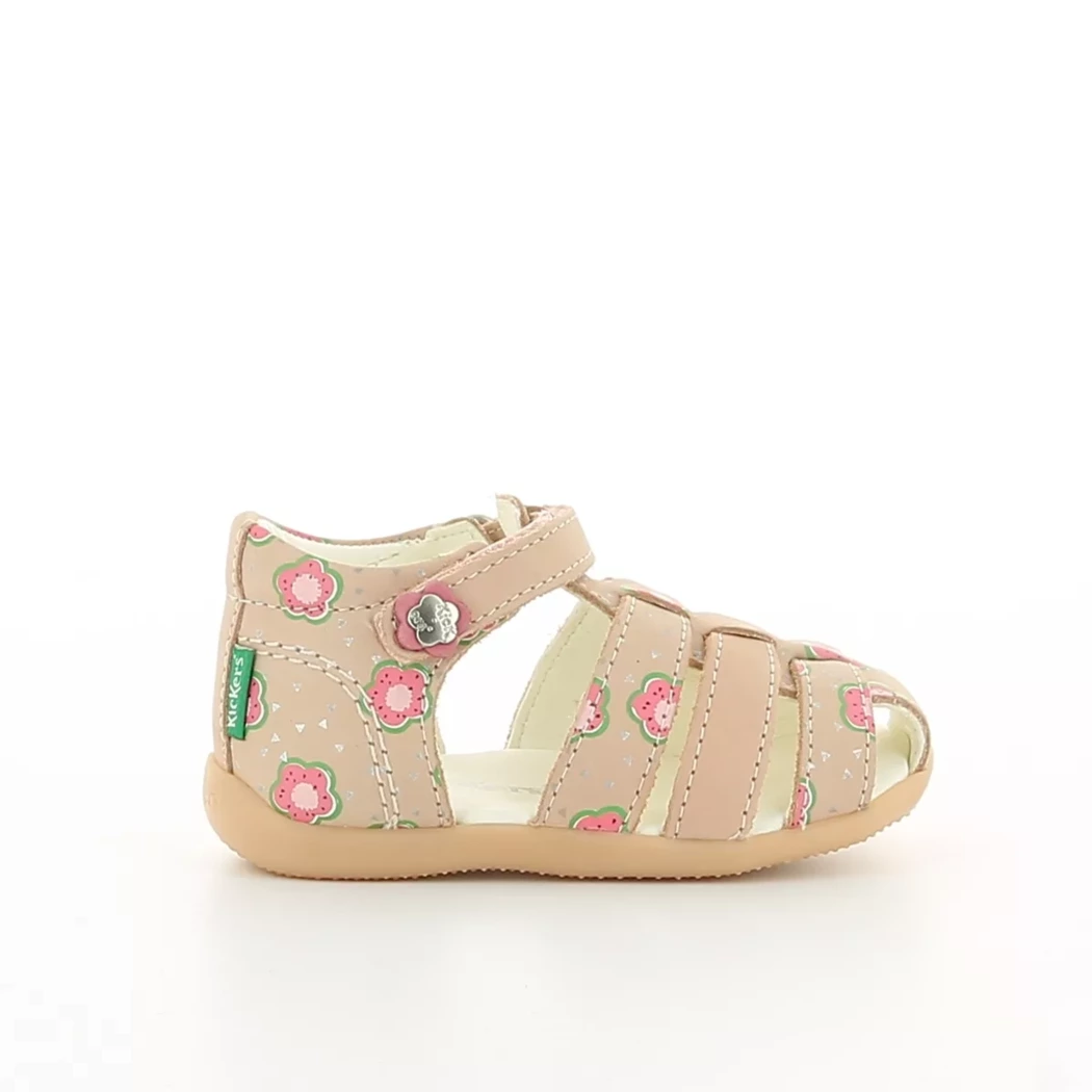 Image (2) de la chaussures Kickers - Sandales et Nu-Pieds Rose en Cuir nubuck