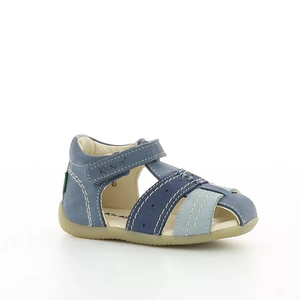 Image (1) de la chaussures Kickers - Sandales et Nu-Pieds Bleu en Cuir nubuck