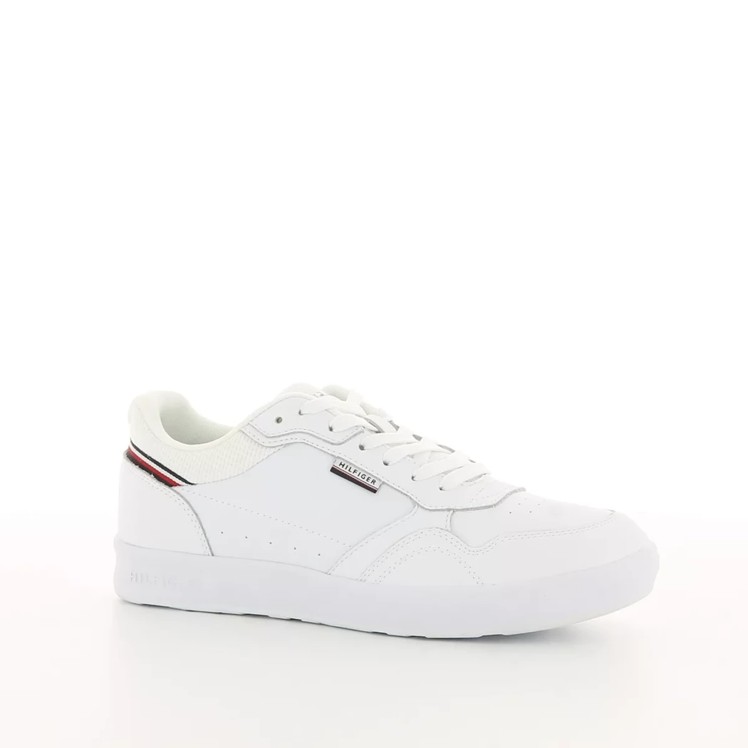 Image (1) de la chaussures Tommy Hilfiger - Baskets Blanc en Cuir et textile