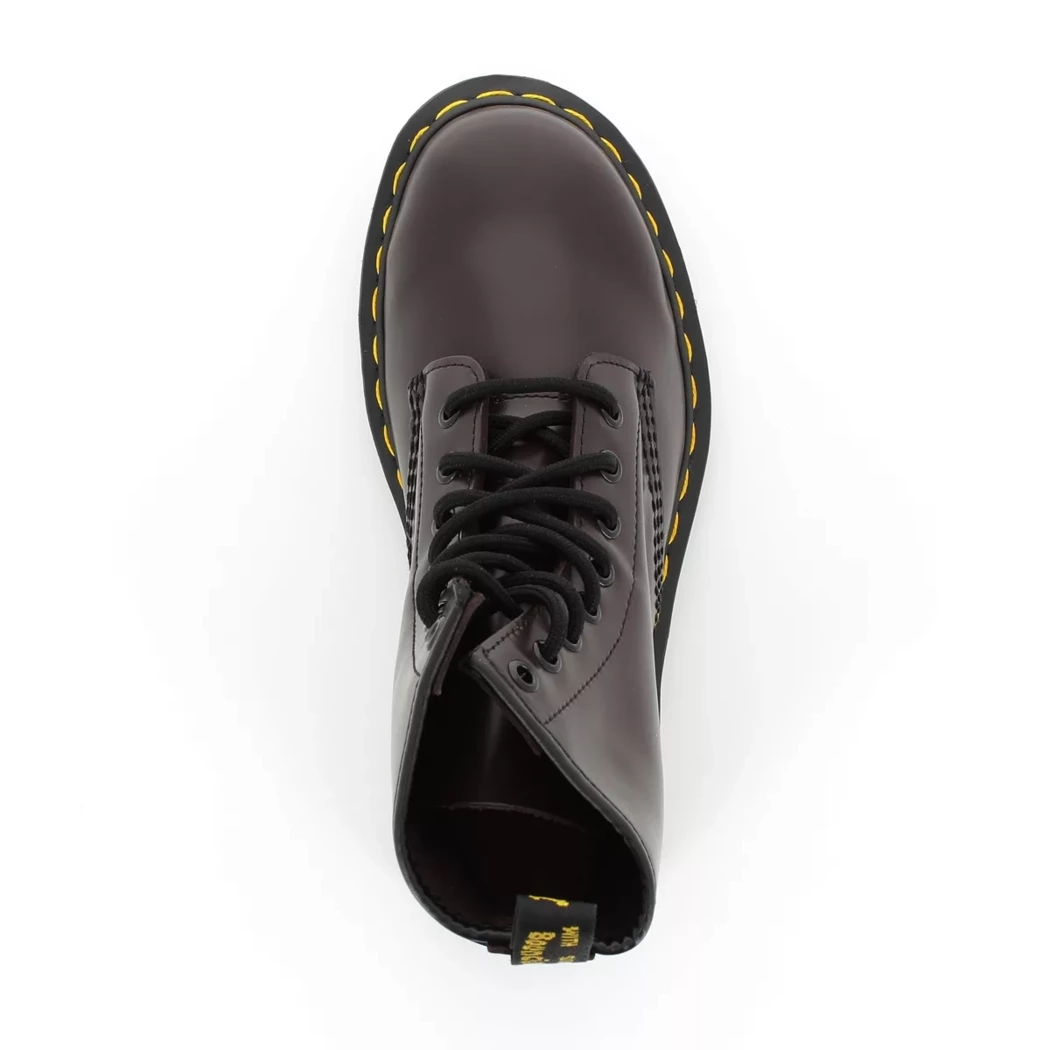 Image (6) de la chaussures Dr. Martens - Bottines Bordeaux en Cuir