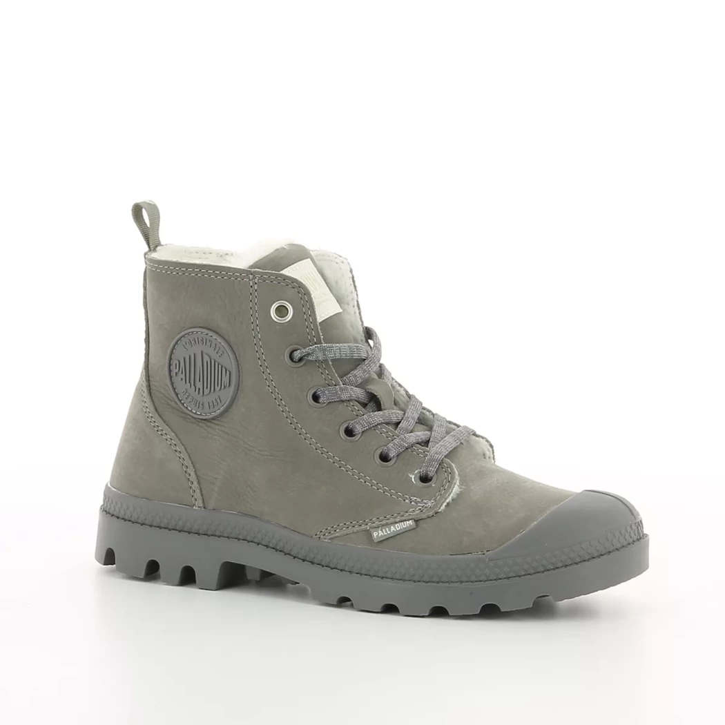 Image (1) de la chaussures Palladium - Bottines Gris en Cuir nubuck