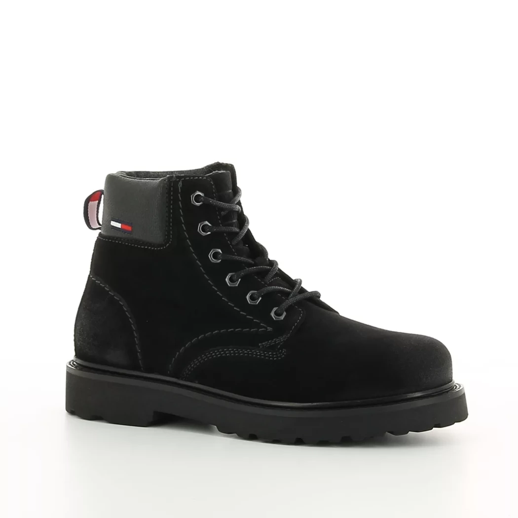 Image (1) de la chaussures Tommy jeans - Bottines Noir en Cuir nubuck