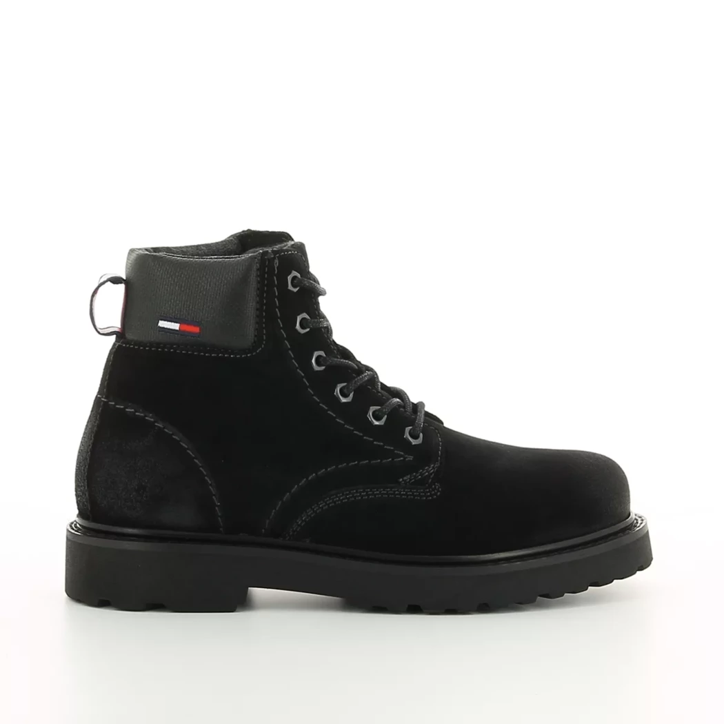 Image (2) de la chaussures Tommy jeans - Bottines Noir en Cuir nubuck