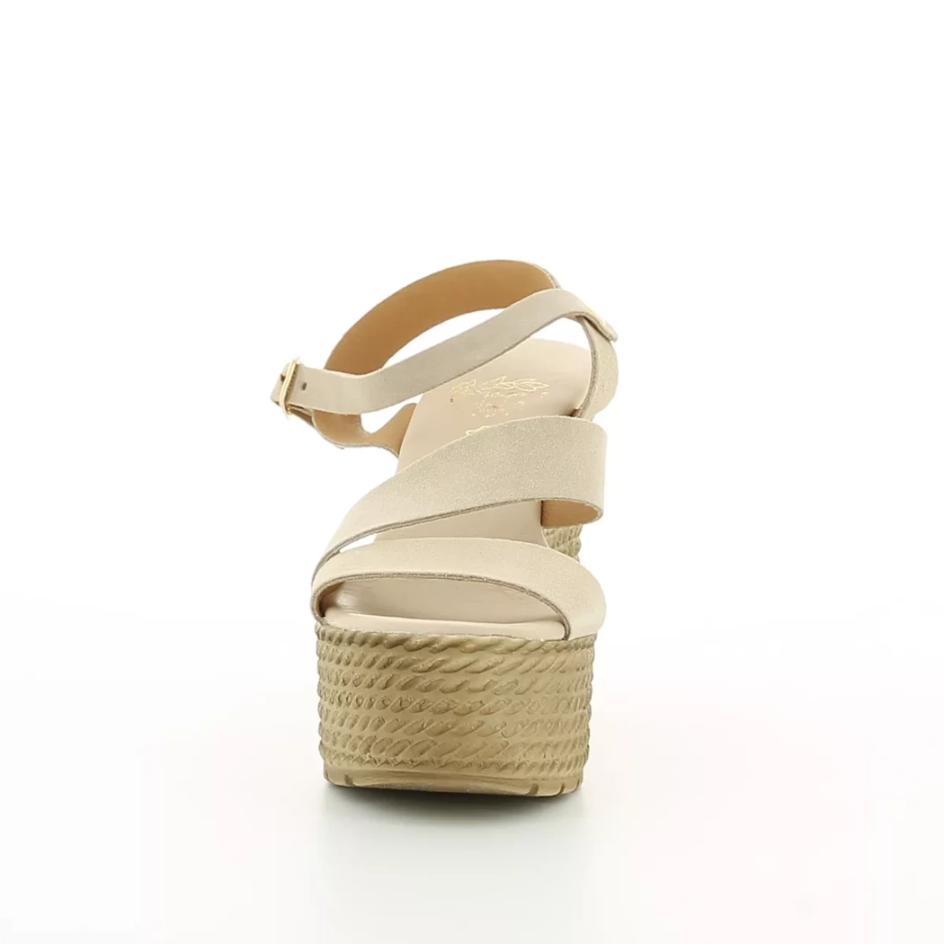 Image (5) de la chaussures Mes jolis nu-pieds - Sandales et Nu-Pieds Beige en Cuir nubuck