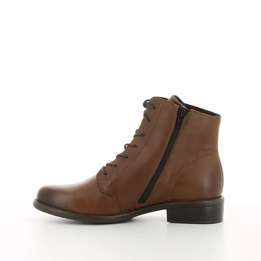 Image (4) de la chaussures Remonte - Bottines Cuir naturel / Cognac en Cuir