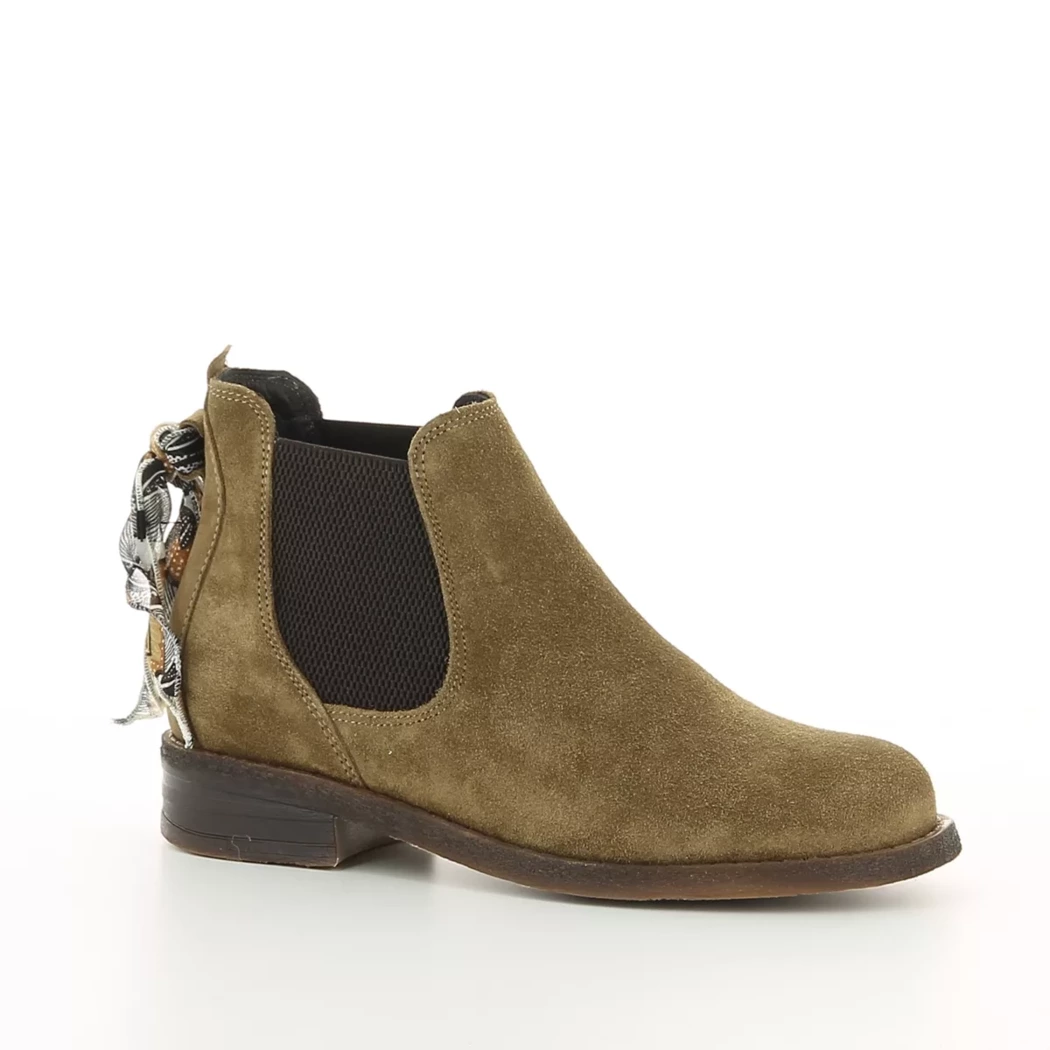 Image (1) de la chaussures Goodstep - Boots Taupe en Cuir nubuck