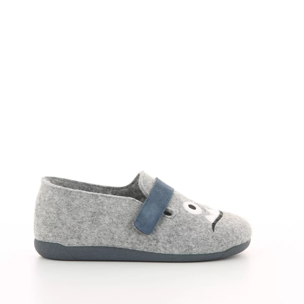 Image (2) de la chaussures Kmins - Pantoufles et Chaussons Gris en Textile