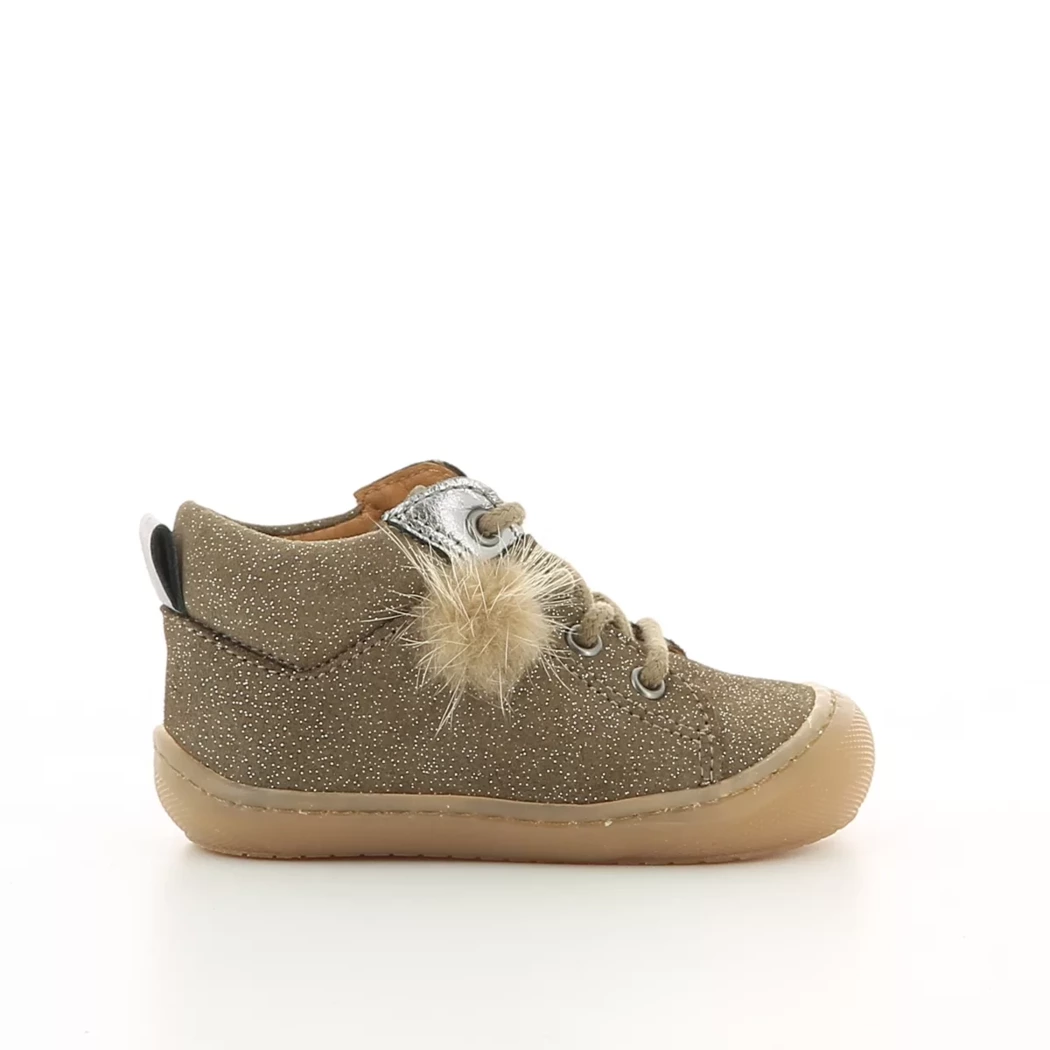 Image (2) de la chaussures Bellamy - Bottines Taupe en Cuir nubuck