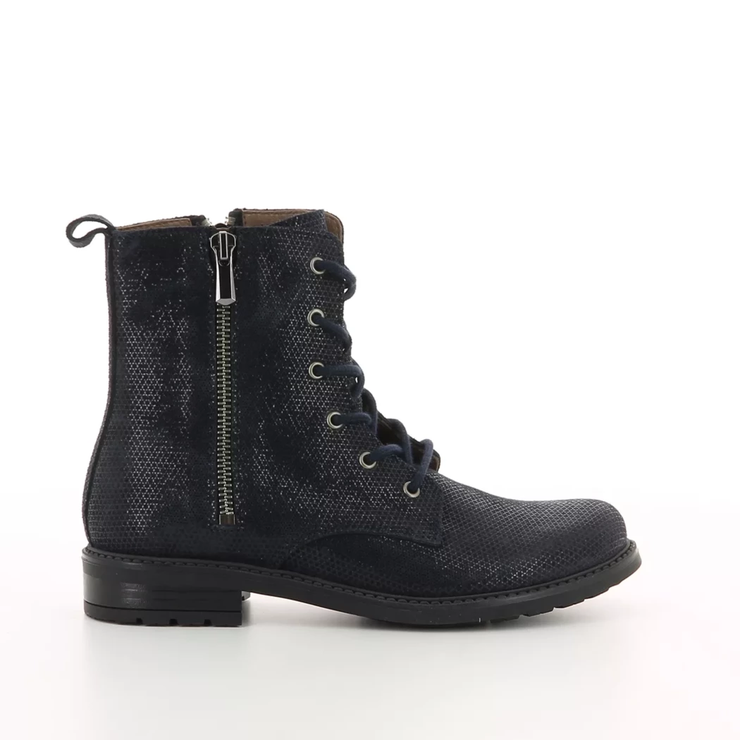 Image (2) de la chaussures Bellamy - Bottines Bleu en Cuir nubuck