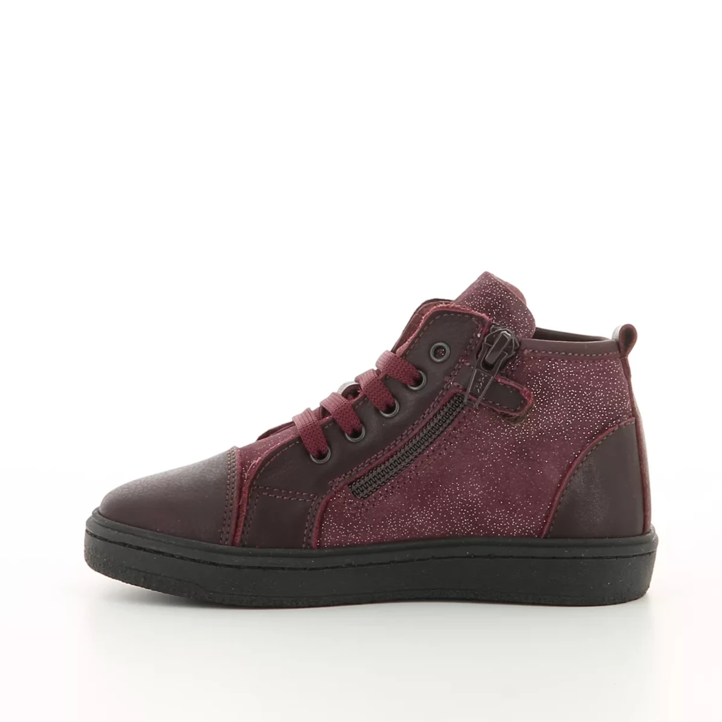 Image (4) de la chaussures Pretty Shoes - Bottines Bordeaux en Cuir