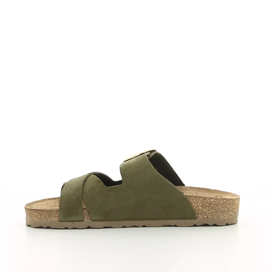 Image (4) de la chaussures Yokono - Mules et Sabots Vert en Cuir nubuck