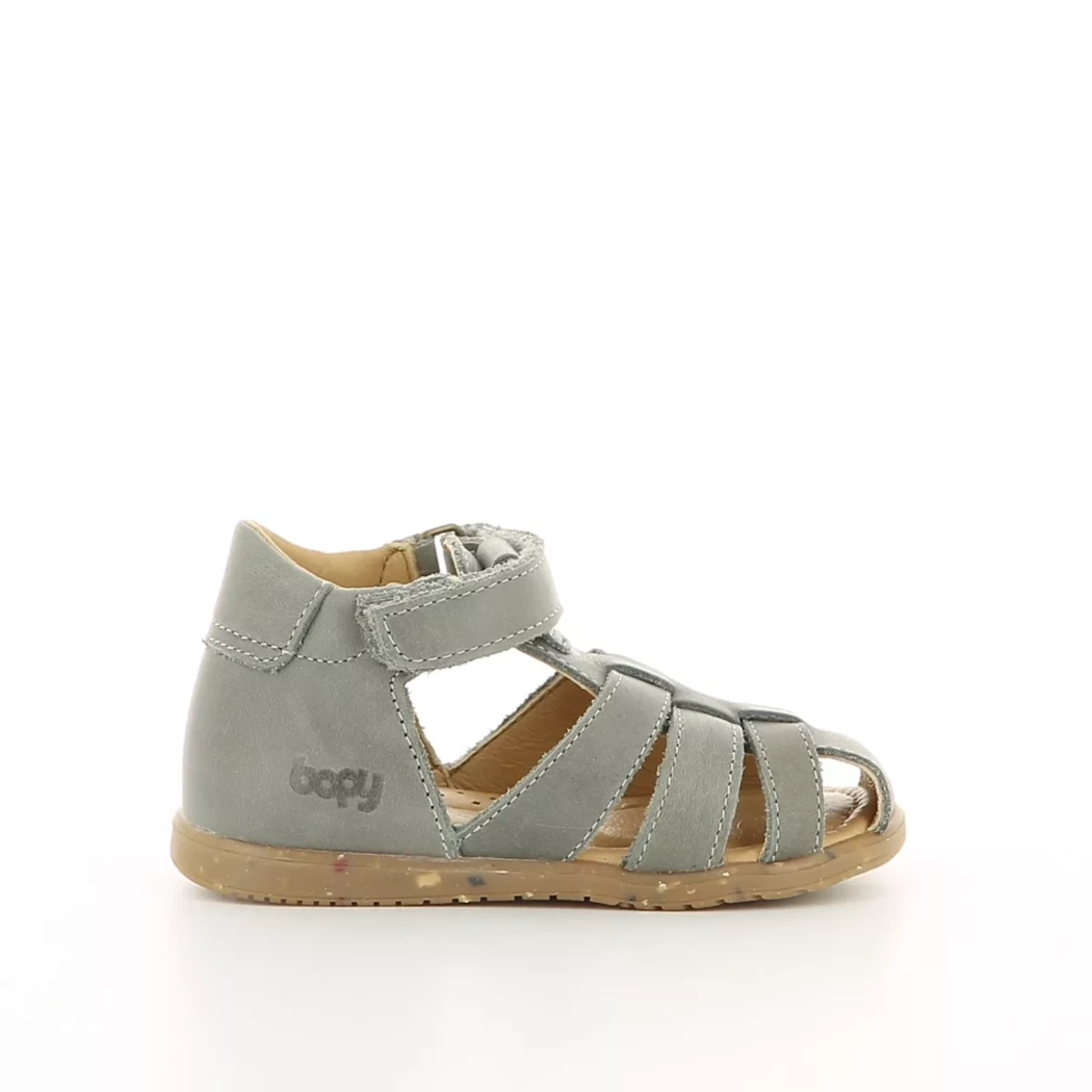 Image (2) de la chaussures Bopy - Sandales et Nu-Pieds Vert en Cuir nubuck