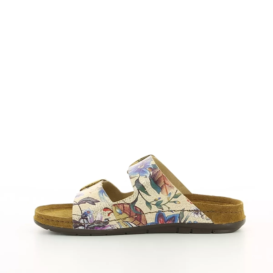 Image (4) de la chaussures Rohde - Mules et Sabots Multicolore en Cuir