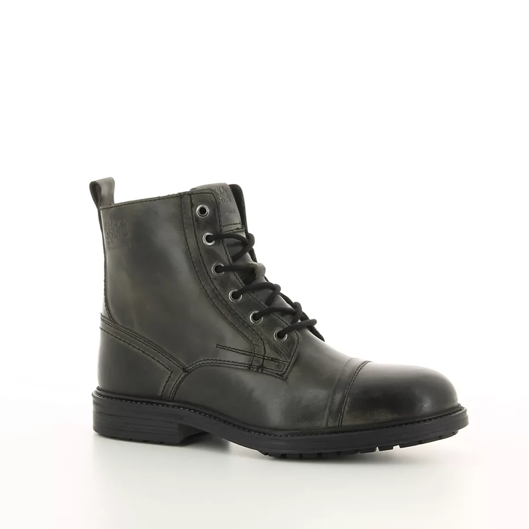 Image (1) de la chaussures Jack & Jones - Bottines Noir en Cuir