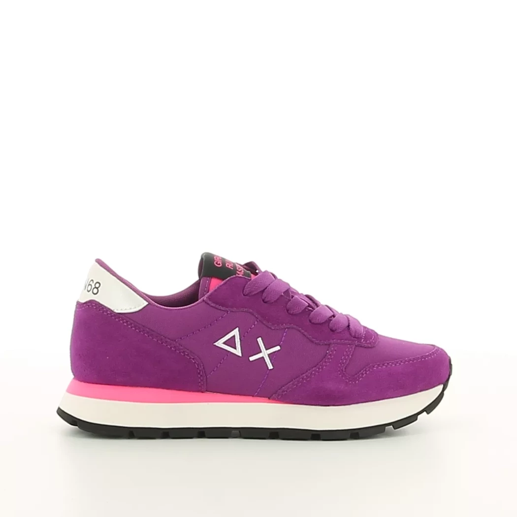 Image (2) de la chaussures Sun68 - Baskets Violet / Lilas en Cuir nubuck