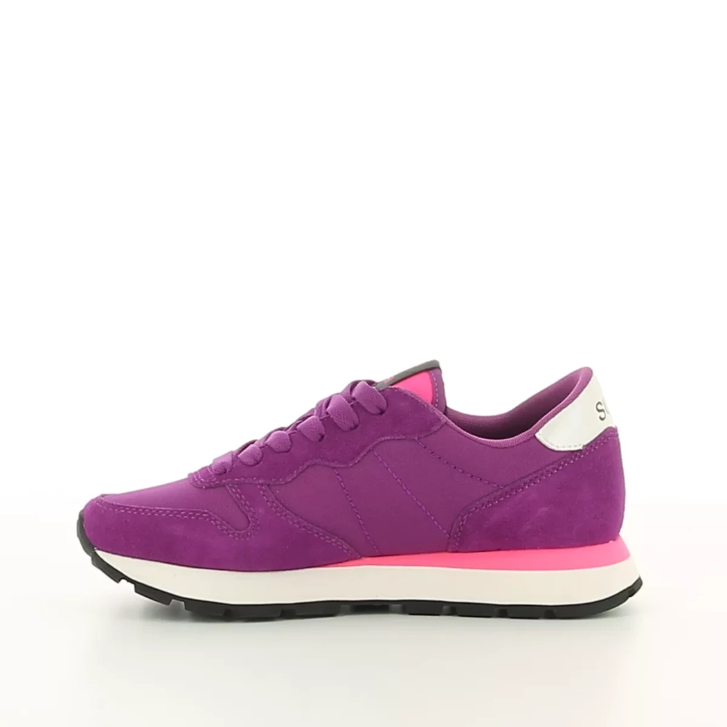 Image (4) de la chaussures Sun68 - Baskets Violet / Lilas en Cuir nubuck