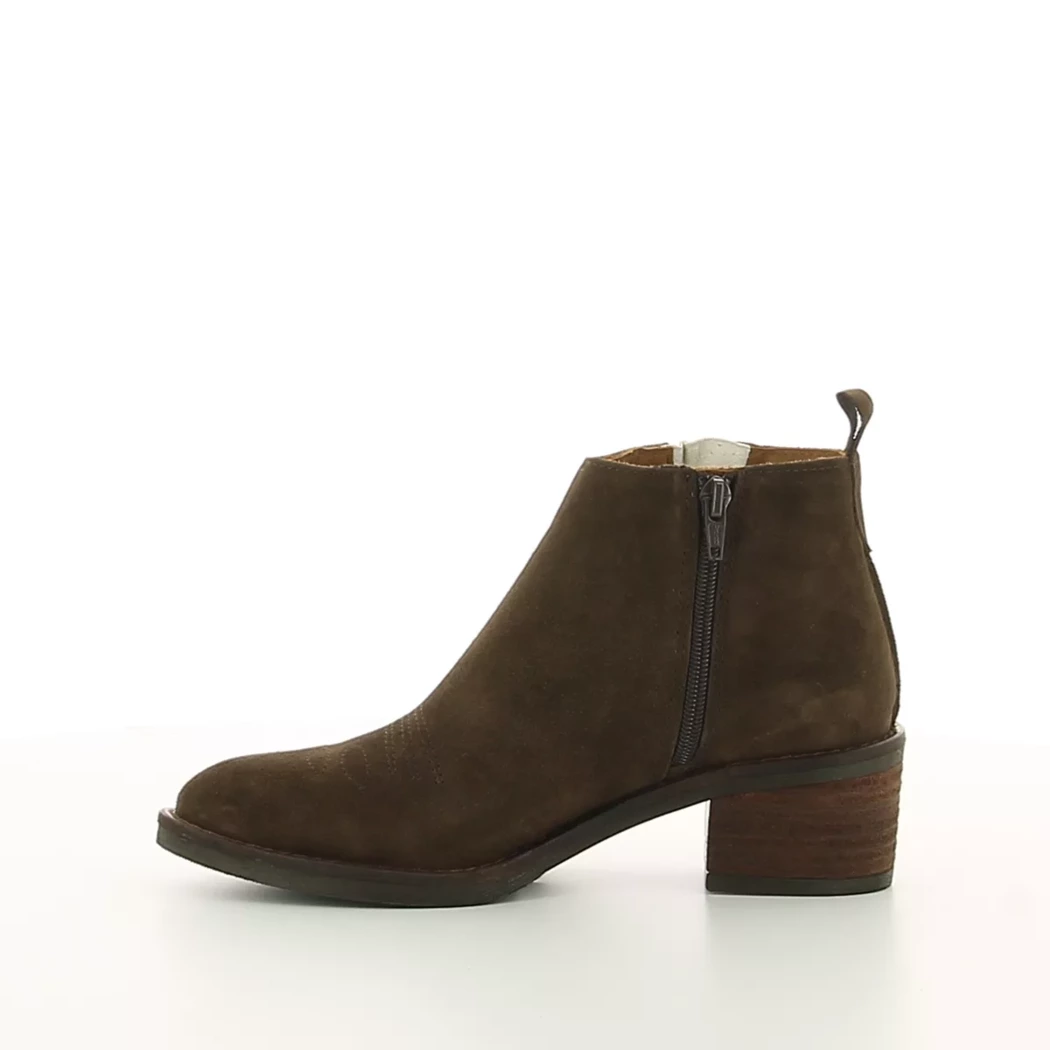 Image (4) de la chaussures Alpe - Boots Marron en Cuir nubuck