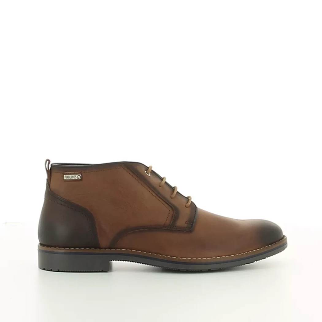 Image (2) de la chaussures Pikolinos - Bottines Cuir naturel / Cognac en Cuir