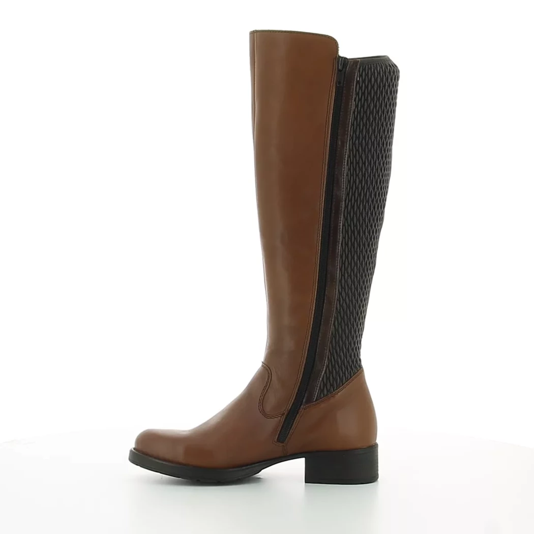 Image (4) de la chaussures Rieker - Bottes Cuir naturel / Cognac en Cuir et textile