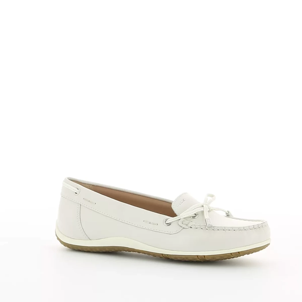 Image (1) de la chaussures Geox - Mocassins Blanc en Cuir