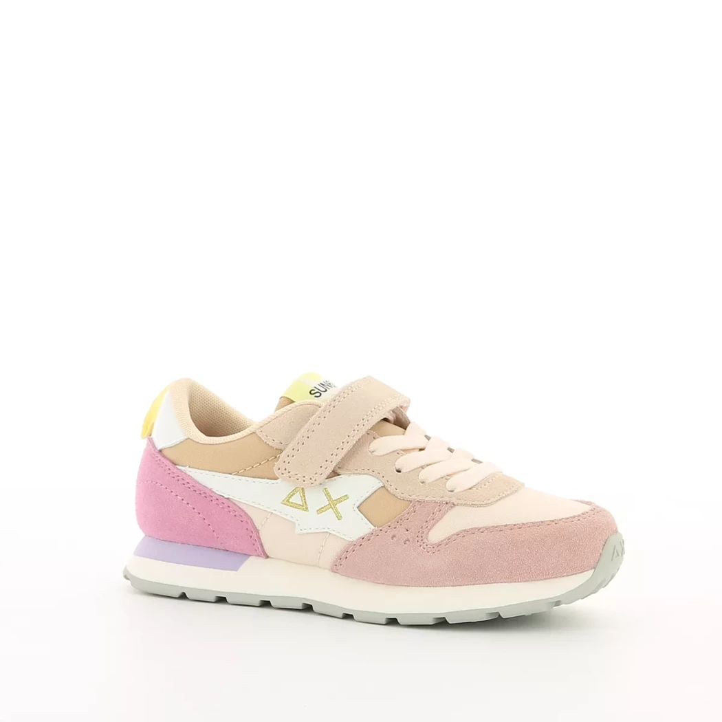 Image (1) de la chaussures Sun68 - Baskets Rose en Cuir nubuck