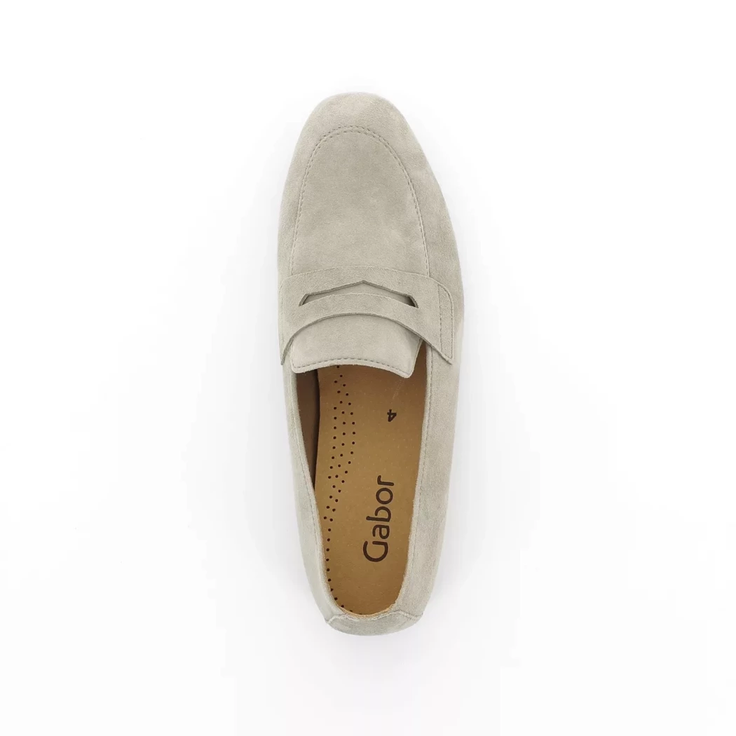 Image (6) de la chaussures Gabor - Mocassins Taupe en Cuir nubuck