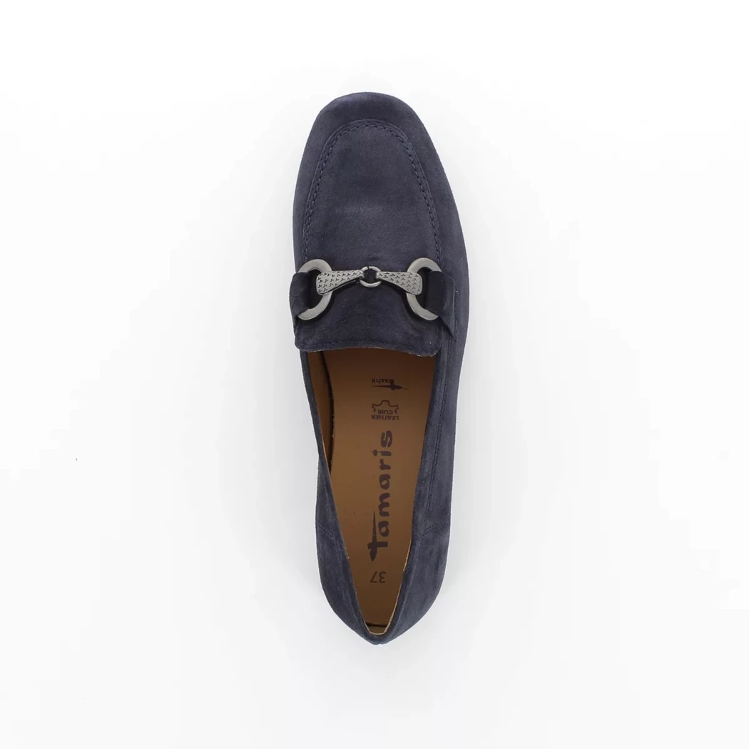 Image (6) de la chaussures Tamaris - Mocassins Bleu en Cuir nubuck