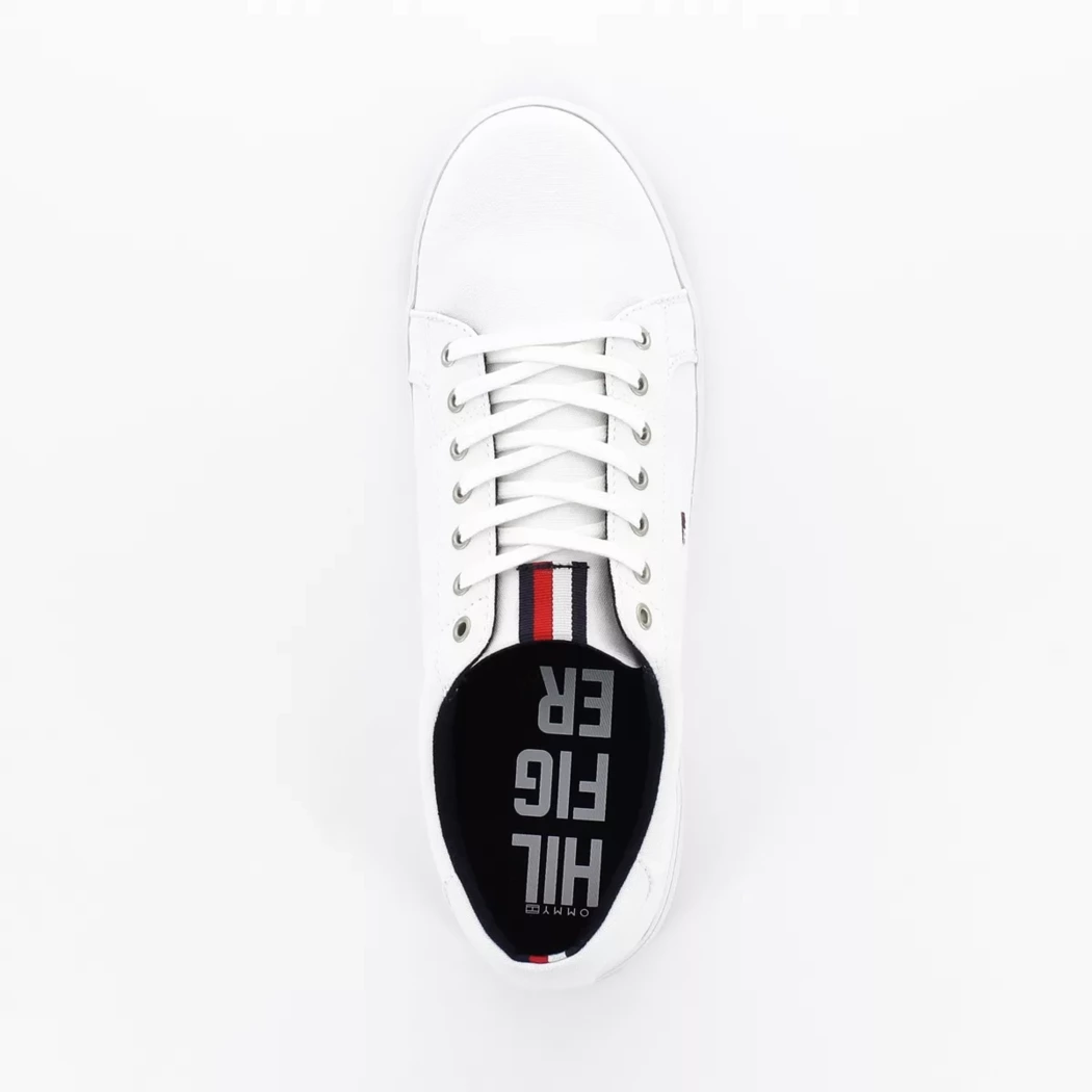 Image (6) de la chaussures Tommy Hilfiger - Baskets Blanc en Textile