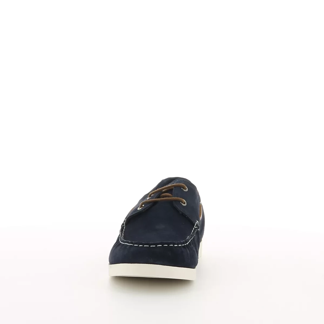 Image (5) de la chaussures Jack & Jones - Chaussures bateau Bleu en Cuir nubuck