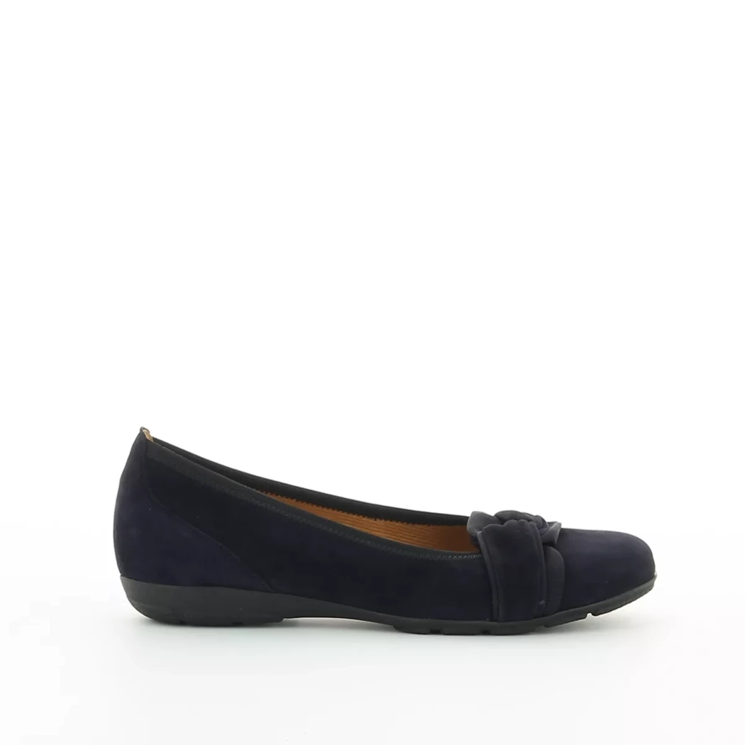 Image (2) de la chaussures Gabor - Ballerines Bleu en Cuir nubuck