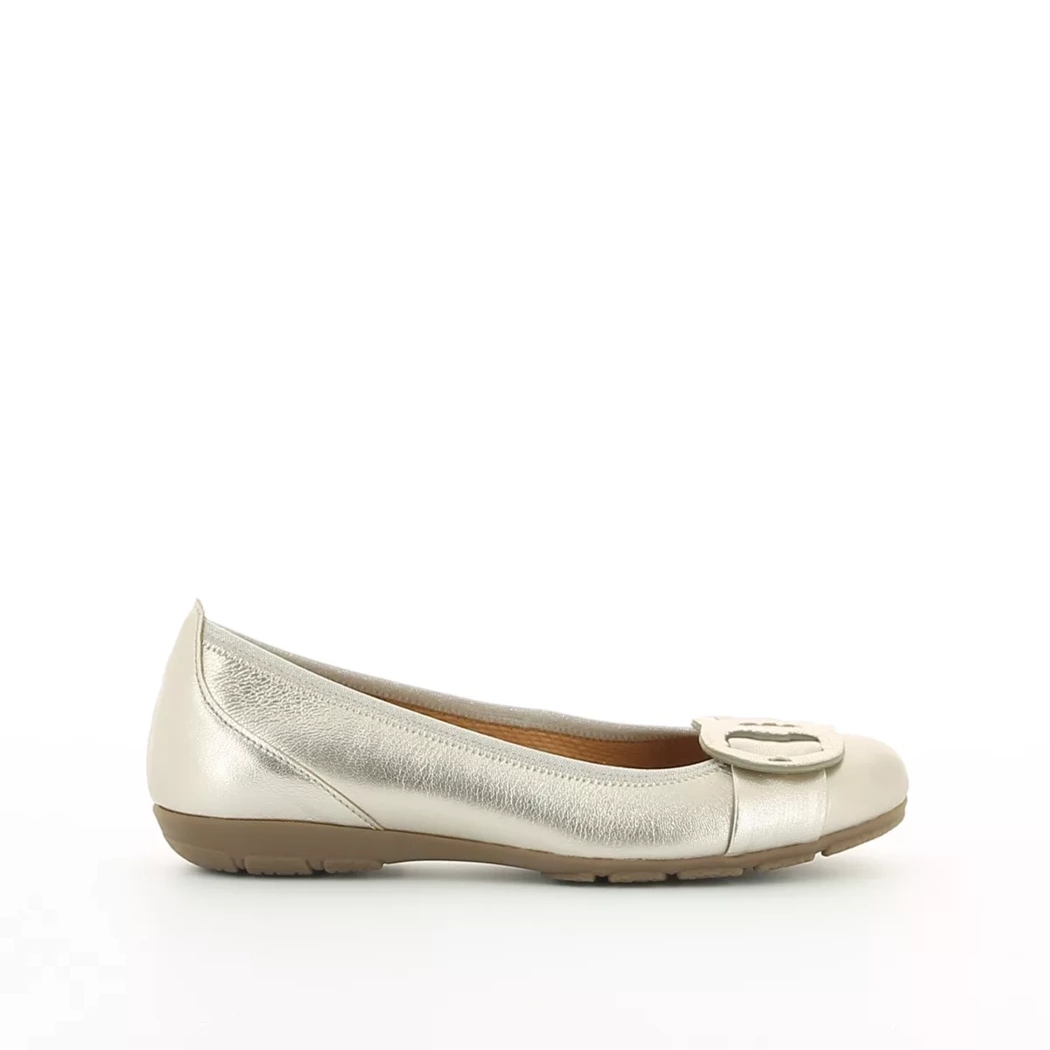 Image (2) de la chaussures Gabor - Ballerines Or / Bronze / Platine en Cuir nubuck