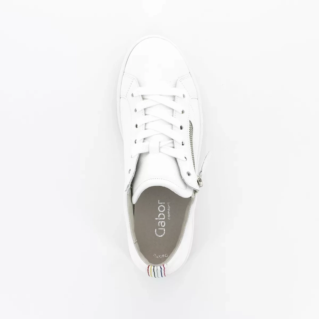 Image (6) de la chaussures Gabor - Baskets Blanc en Cuir