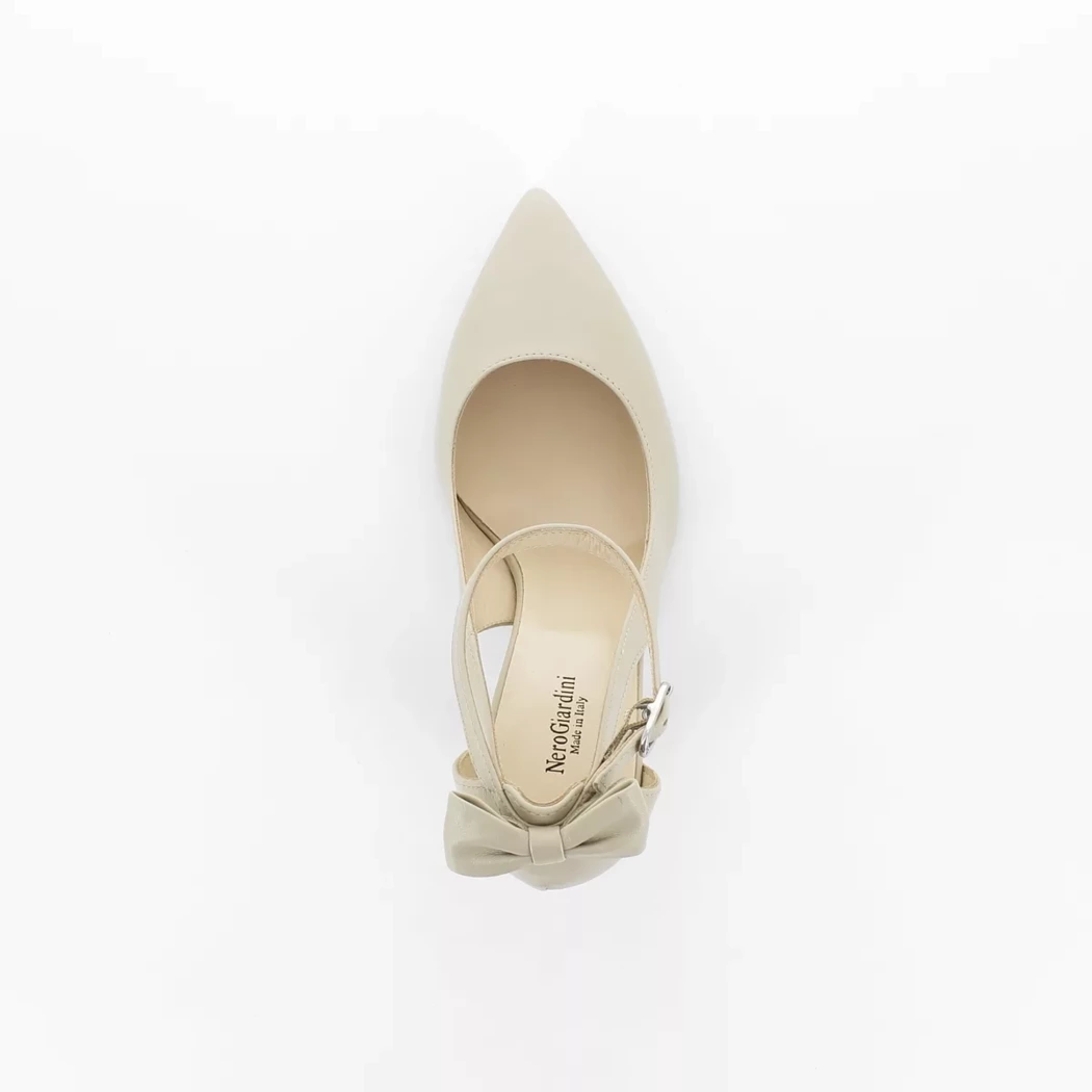 Image (6) de la chaussures Nero Giardini - Escarpins Beige en Cuir