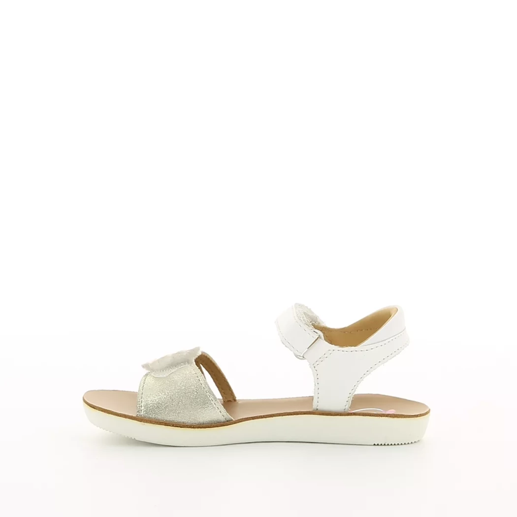 Image (4) de la chaussures Shoo pom - Sandales et Nu-Pieds Blanc en Cuir