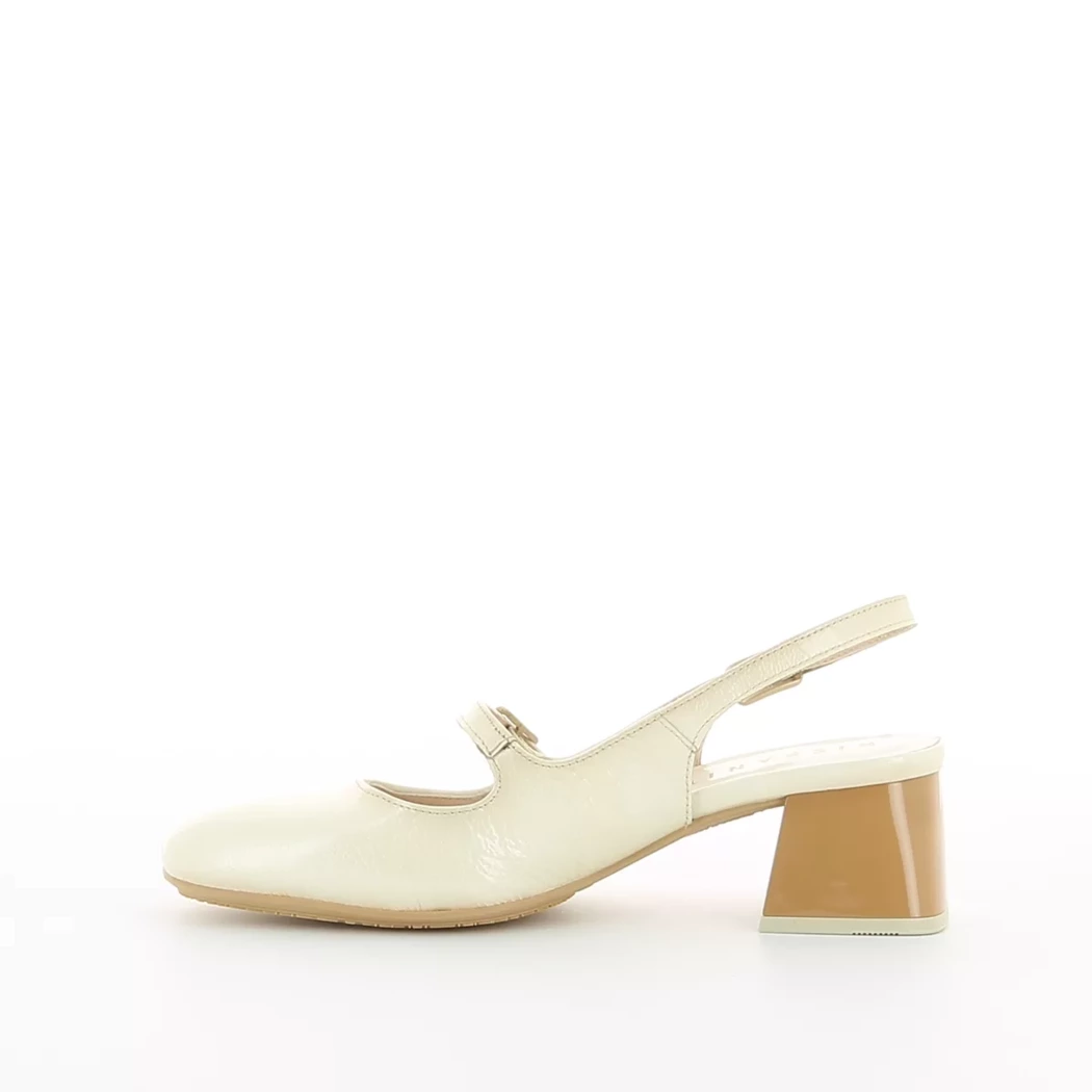 Image (4) de la chaussures Hispanitas - Escarpins Beige en Cuir vernis