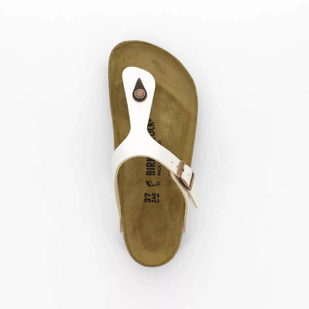 Image (6) de la chaussures Birkenstock - Mules et Sabots Beige en Cuir synthétique