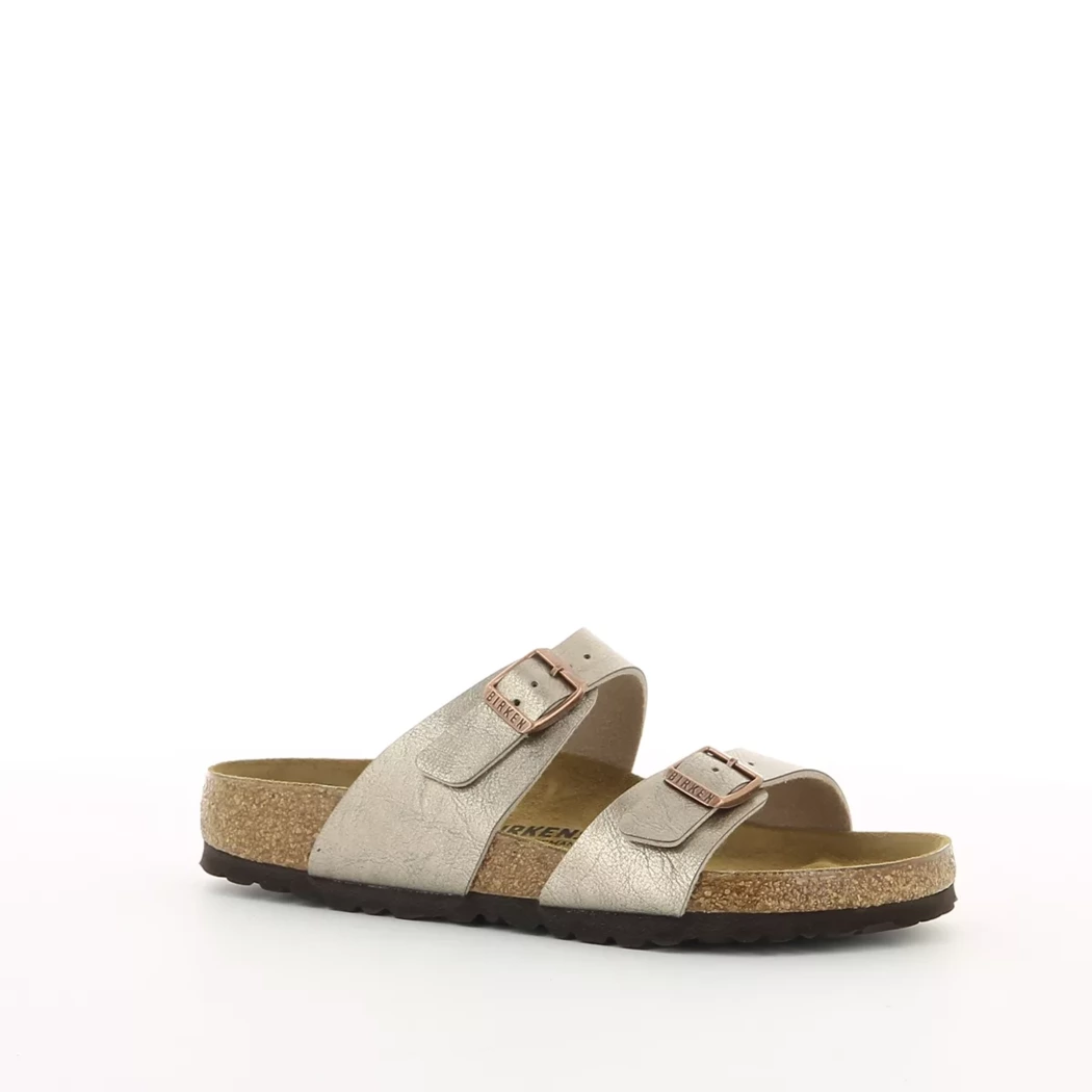 Image (1) de la chaussures Birkenstock - Mules et Sabots Taupe en Cuir synthétique