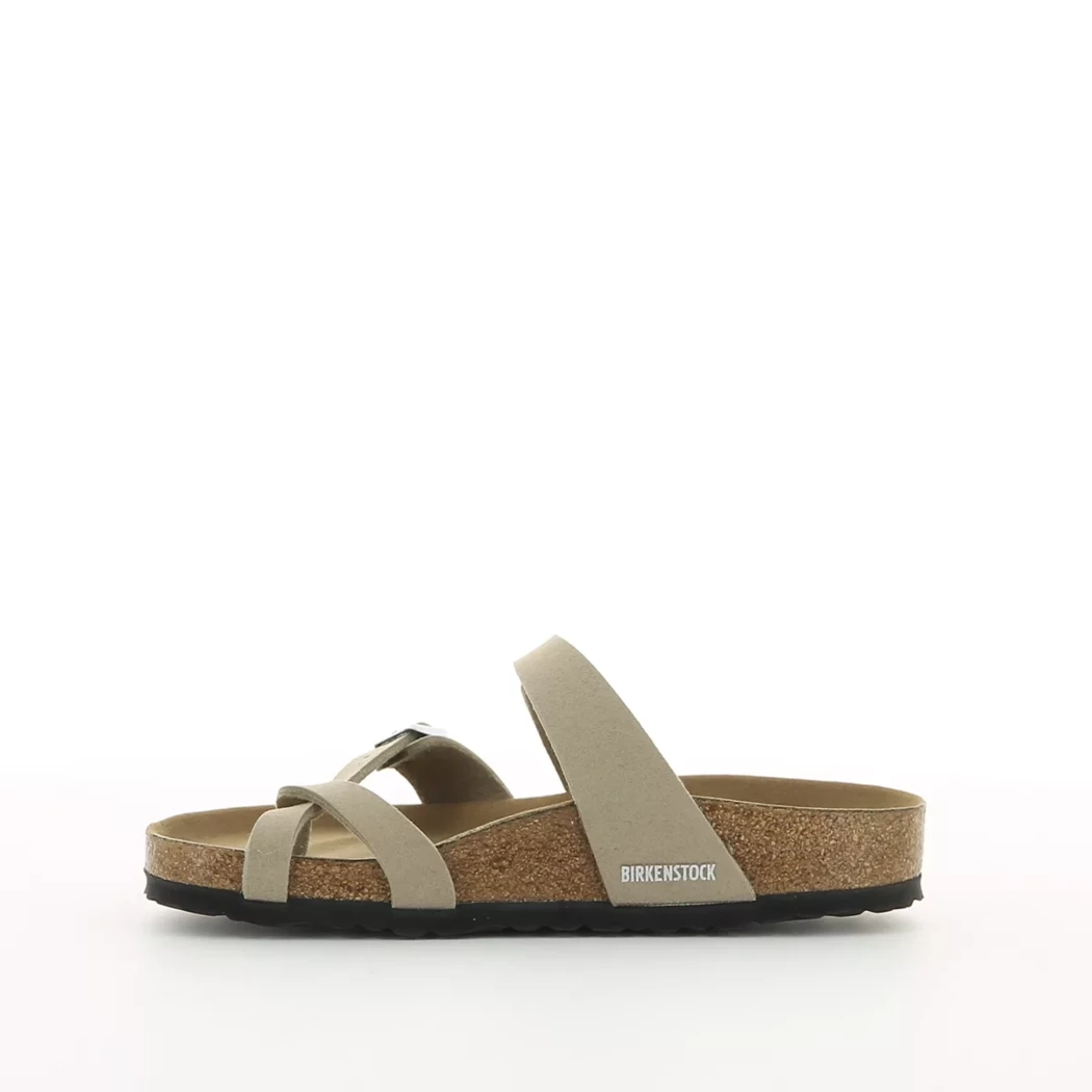 Image (4) de la chaussures Birkenstock - Mules et Sabots Taupe en Cuir synthétique