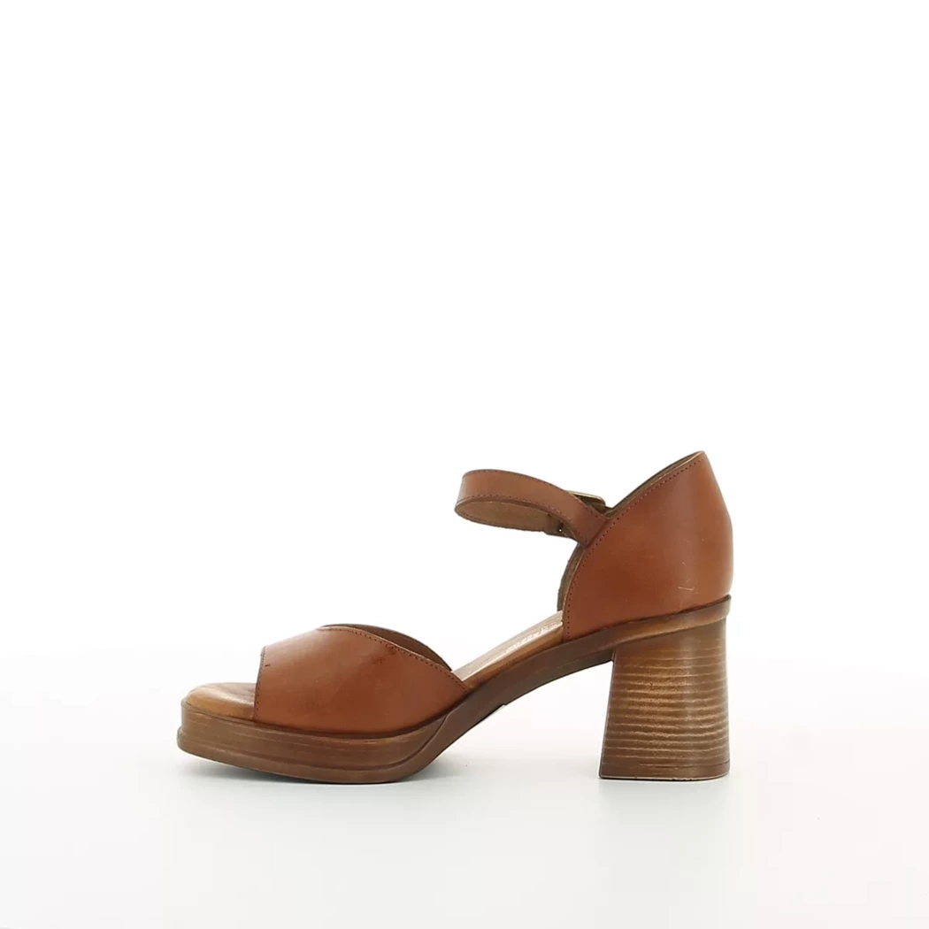 Image (4) de la chaussures Simplement B - Sandales et Nu-Pieds Cuir naturel / Cognac en Cuir