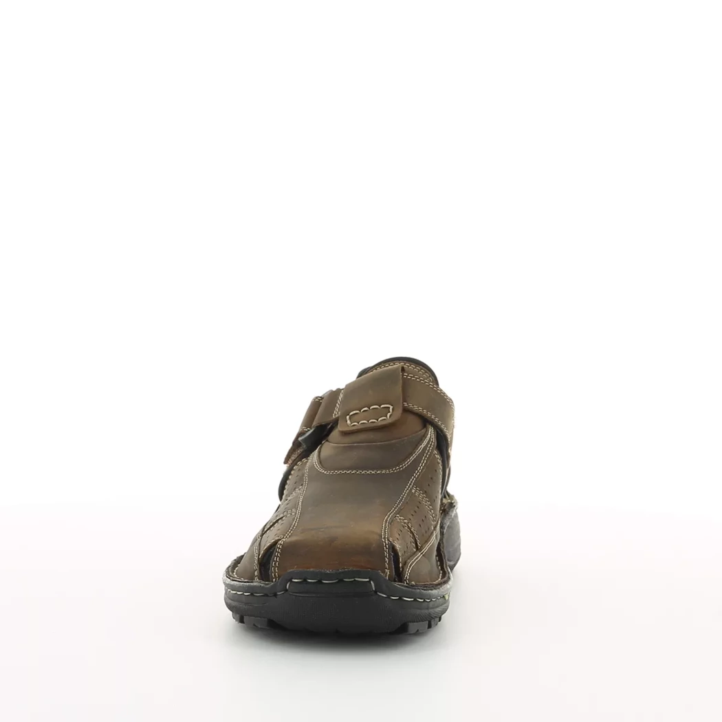 Image (5) de la chaussures Trek Stone - Sandales et Nu-Pieds Cuir naturel / Cognac en Cuir et textile