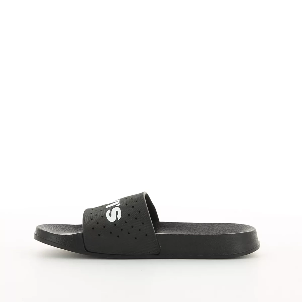 Image (4) de la chaussures Levi's - Tongs et Plage Noir en Caoutchouc