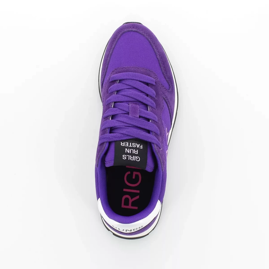 Image (6) de la chaussures Sun68 - Baskets Violet / Lilas en Cuir nubuck