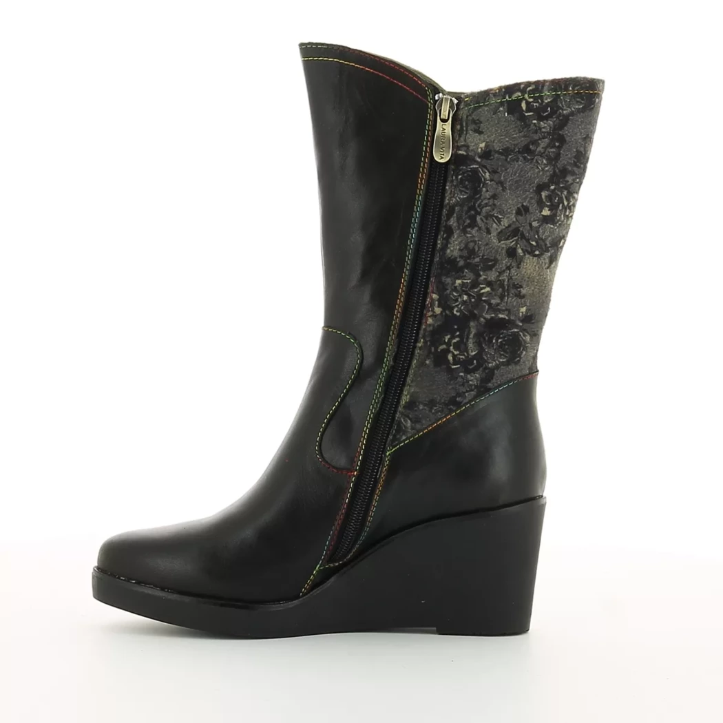 Image (4) de la chaussures Laura Vita - Boots Noir en Cuir et textile