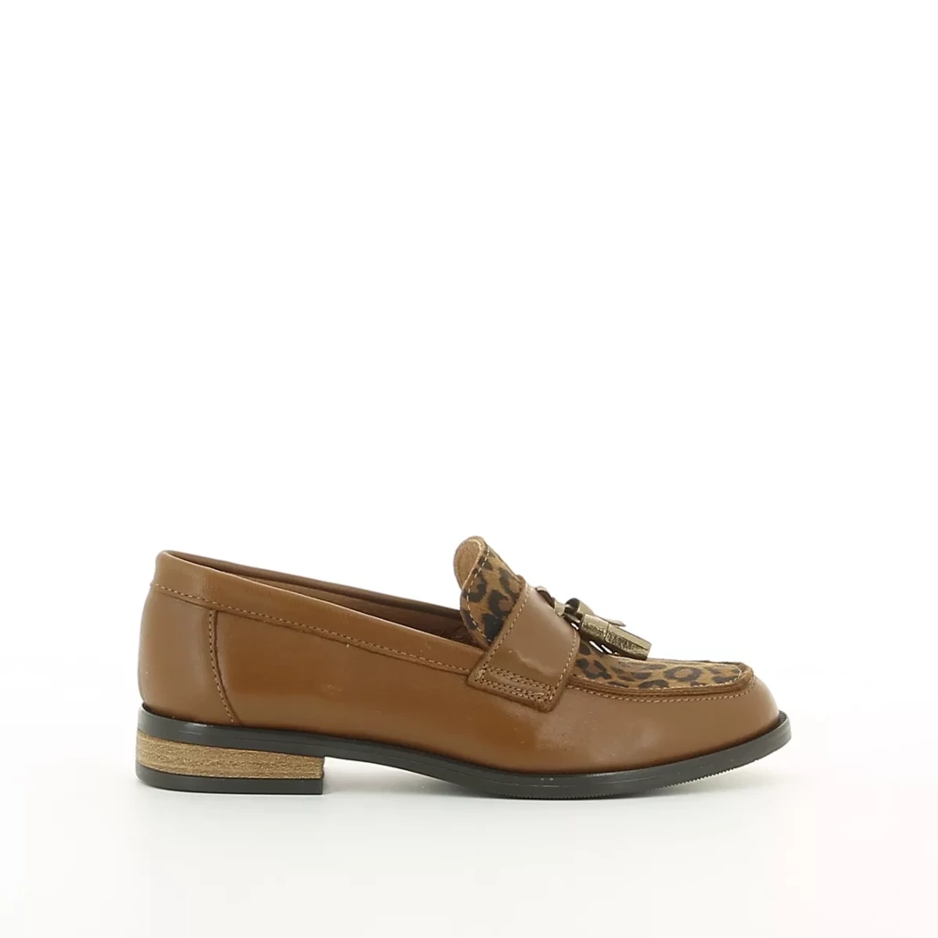 Image (2) de la chaussures Les Fees de Bengale - Mocassins Cuir naturel / Cognac en Cuir