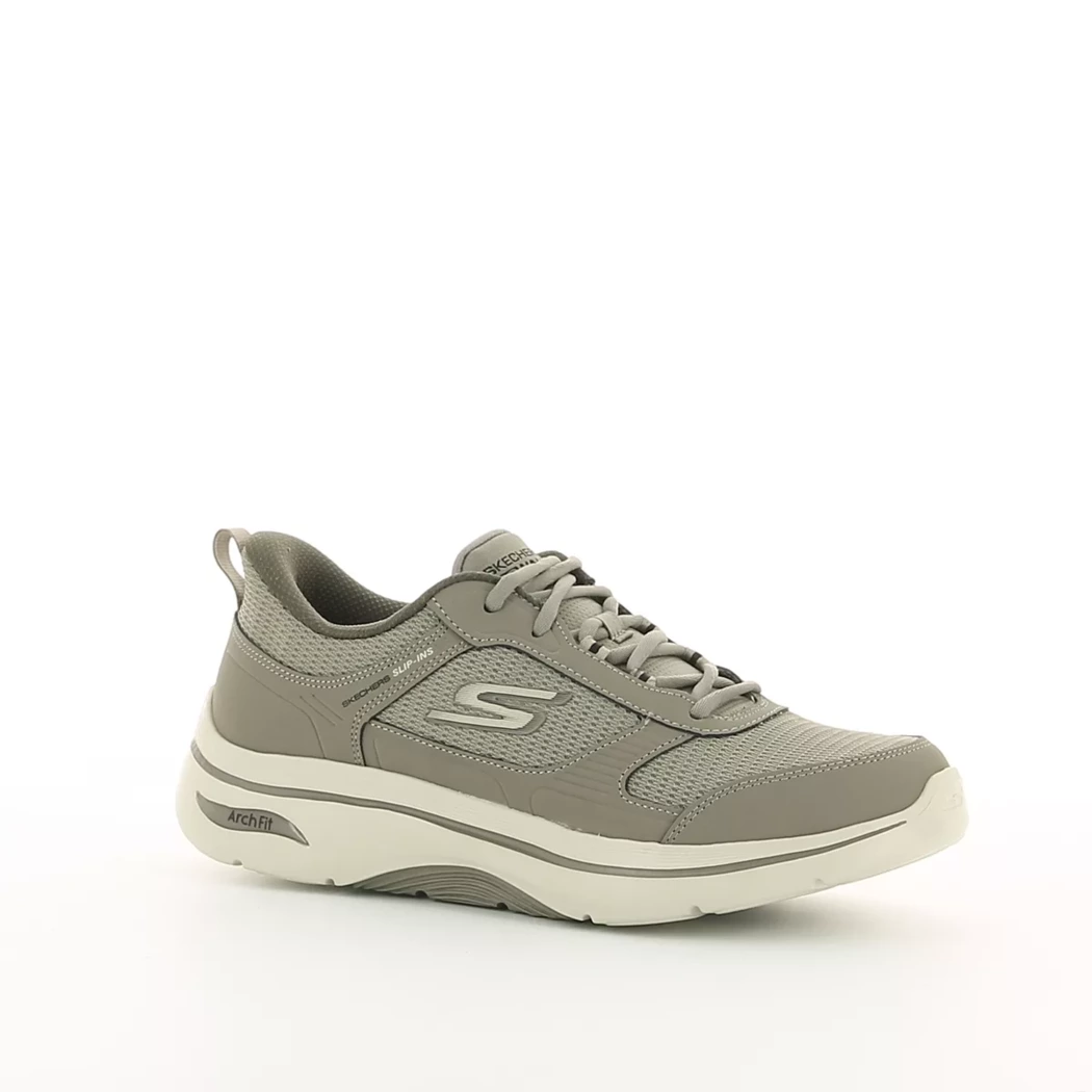 Image (1) de la chaussures Skechers - Baskets Taupe en Textile