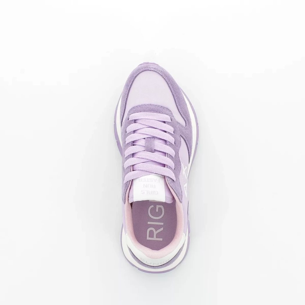 Image (6) de la chaussures Sun68 - Baskets Violet / Lilas en Cuir nubuck